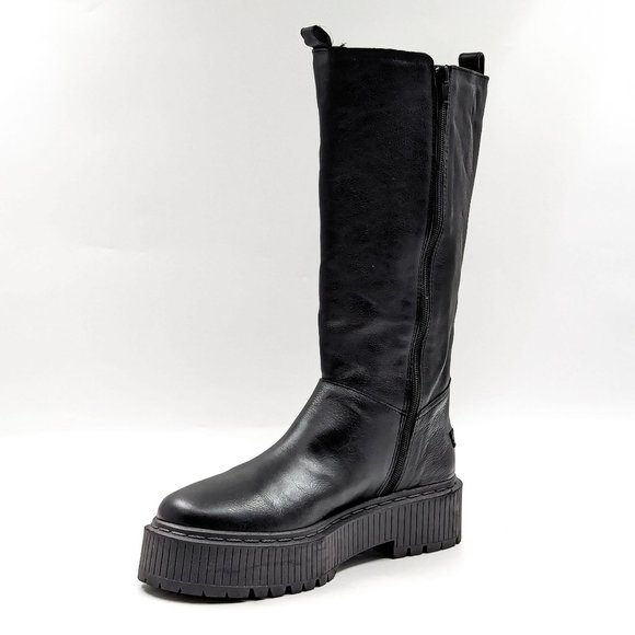 Elegant Black Platform Boots - Picture 7 of 11